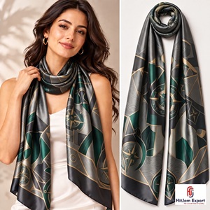 Bufanda Larga Estampada Premium, Tejido Suave, Bufanda de Moda, Marca Privada, MOQ Bajo, Fabricante Textil Personalizado OEM ODM - Product Image 2