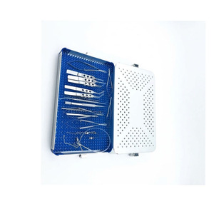 Juego de Instrumentos Quirúrgicos ENT de Acero Inoxidable, Pinzas de Microdisección, Tijeras, Sondas con Caja de Esterilización - Product Image 2