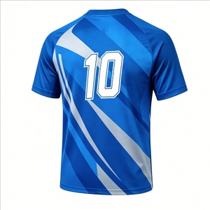 Ensemble d'uniformes de football pour hommes, maillots et shorts respirants à séchage rapide, vêtements de sport d'équipe imprimés, maillot de handball personnalisé - Product Image 5
