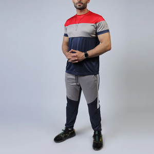 Nuevo Conjunto Deportivo de Verano Personalizado para Hombre, Venta al Por Mayor, Color y Talla Personalizables, Camiseta y Pantalón, 100% Algodón Ligero - Product Image 1