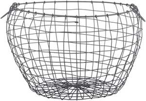 Cesta de Almacenamiento Multifuncional Moderna y Ecológica de Hierro Negro de Azora Industries, Cesta para Frutas de Cocina, Duradera, para Mesa - Product Image 5