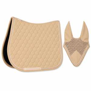 Almohadilla acolchada verde lima para silla de montar, cubrecuello de malla transpirable, conjunto de ropa de equitación unisex, material personalizado, fusión sin costuras - Product Image 1