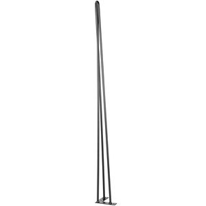 Gambe per Scrivania Stile Rustico Nere, Confezione da 4, 91 cm, Capacità di Carico 100 kg, 3 Aste per Panche, Scrivanie e Tavoli da Pranzo - Product Image 6
