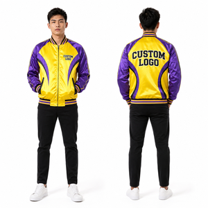 Veste en satin pour homme avec logo personnalisé, vente en gros, vêtements d'équipe, vêtements de club, tenue urbaine, tenue de tous les jours, tenue de fête, tenue de mariage, tenue de course, tenue de moto, printemps, automne, hiver - Product Image 2