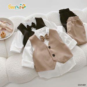 Ensembles de vêtements pour garçons sans MOQ pour mariage, fête d'anniversaire, 1-7 ans, ensemble de 5 pièces, vêtements de cérémonie pour garçons, mode élégante - Product Image 6