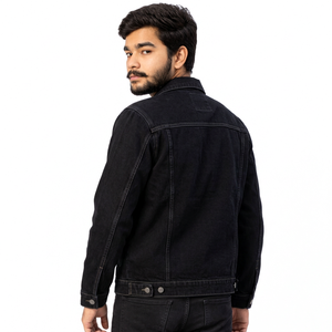 Vestes en jean personnalisées pour marques de vêtements, coupe ample brodée, livraison rapide - Product Image 3
