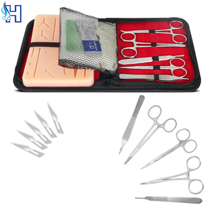 Kit de suture médicale pour la peau humaine, coussin d'entraînement en silicone à 3 couches pour la pratique des étudiants en médecine, kit de pratique de suture - Product Image 1