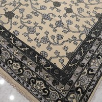 Knoten-Teppich Lebendiger Handgewebter Türkischer Wolle/Seide Teppich Moderne Geometrische Tiermuster Flachflorig Umweltfreundlich Rutschfest Haustierfreundlich