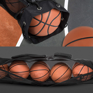 Sac à dos de basketball grande capacité pour équipement et ballons, sac de sport en maille pour football avec deux poches frontales pour accessoires, sac à ballons de football - Product Image 4