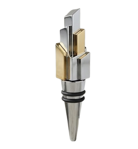 Tapón de Botella de Estilo Moderno con Acabado en Oro y Plata, Forma Personalizada, para Bar, Hotel, Hogar, Fiesta, Suministros al por Mayor de la India - Product Image 2