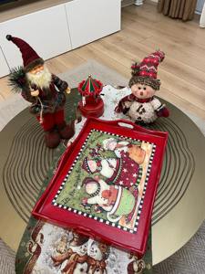 Bandeja de Madera Multifuncional con Diseño Impreso, Bandeja de Madera Versátil para Organización de Escritorio, Bandeja de Servicio al por Mayor - Product Image 2