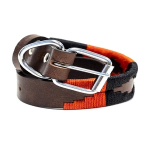 Collier pour chien en cuir véritable fait main avec rivets à pointes, motif uni, accessoire de luxe écologique pour animaux de compagnie - Product Image 6