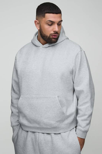 Sudadera con Capucha de Invierno de Felpa de Poliéster/Algodón de Alta Calidad al por Mayor, Sudadera con Logotipo 3D Personalizado por Transferencia Térmica, Sudadera Extra Grande para Hombre sin Forro - Product Image 4