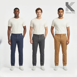 Pantalones Chinos de Cintura Media para Hombre, Corte Ajustado, Algodón y Elastano, Estilo Casual de Verano, OEM ODM - Product Image 3