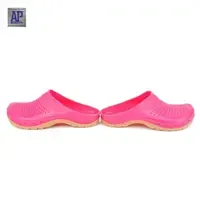 AP Clogs Ladies Pink Cream Slip-On PVC Shoes-Comfortable Anti-Slip EVA Insole Women's <b>Slippers</b> - Product Image 4