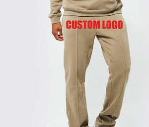 Men's Hoodie Sweatpants <b>Set</b> Casual Cotton French Terry Breathable Winter Wear Front Logo Print Customizable Design Streetwear - Product Image 2