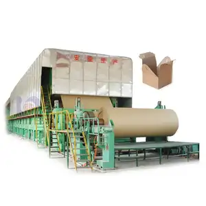 عالية الانتاج المعطي شبكة كرافت ورقة إعادة تدوير آلة صنع اللب و أخدود المموج ماكينة صنع الورق السعر