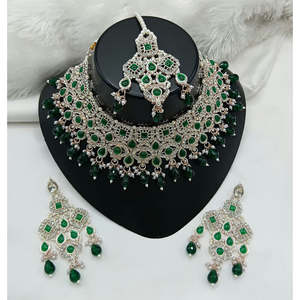 Juego de Joyería de Moda Jewelemarket, Collar de Diseño con Perlas y Cuentas con Piedras Austriacas Brillantes 10575420BLP - Product Image 5