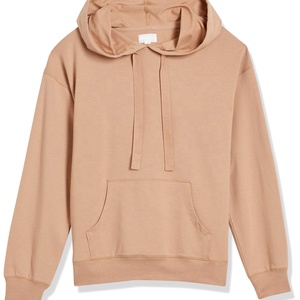 Sweat-shirt à capuche unisexe surdimensionné, couleur unie, en molleton, décontracté, pour l'automne, coupe classique, avec poche, en coton tricoté respirant - Product Image 1
