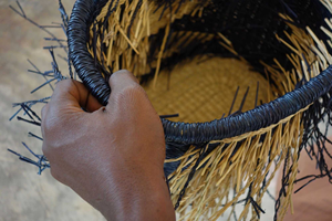Customized Color Eco-Friendly Seagrass Straw <b>Storage</b> <b>Basket</b> Handwoven Bicycle Rattan Bike FBA Rattan Handcrafted <b>Wicker</b> <b>Baskets</b> - Product Image 3
