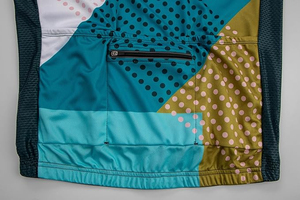 Conjunto de Jersey de Ciclismo de Manga Corta para Hombre de Alta Calidad al por Mayor, Pantalones Cortos de Ciclismo con Estampado Geométrico por Sublimación, Kit de Ciclismo Transpirable - Product Image 4
