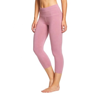 Shorts de sport pour femmes, 3/4, taille haute, en tissu extensible respirant, spandex/polyester, extensible dans quatre directions, pour la course à pied et le yoga - Product Image 5