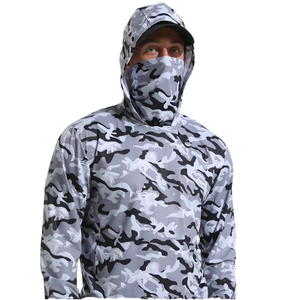 Sudadera con Capucha Unisex de Manga Larga, Protección Solar UPF 50, Secado Rápido, para Pesca, 100% Poliéster, con Logotipo Frontal, Tallas Grandes - Product Image 2