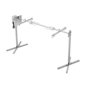 Kit Girarrosto Elettrico da 52W per Barbecue, Supporto Universale da 56 Pollici, Capacità 60 kg, Altezza Automatica Regolabile per Griglie BBQ - Product Image 1