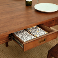 Table à manger extensible en chêne convertible OEM, forme octogonale, capacité de 8 personnes, pour une utilisation en cuisine contemporaine, rustique et moderne