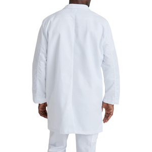 Bata de laboratorio profesional para hombre, de color liso y en varios tamaños, de algodón, para uso médico, para doctor, para laboratorio, en venta. - Product Image 2