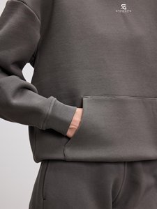 Women <b>Plus</b> <b>Size</b> Cotton Fleece Tracksuit Solid Color Pullover Sweatshirt <b>Trouser</b> Set Lightweight Casual Winter Wear 2026 - Product Image 5