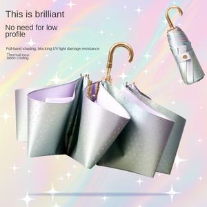 Sombrilla de Doble Uso Portátil con Gancho Dorado Magic Color Star, 50% de Descuento, Protector Solar, Regalos Empresariales, Publicidad, Fabricantes, en Stock - Product Image 2