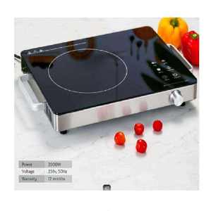 Placa de Cocina Eléctrica de Cerámica de 2000W, Portátil, con Superficie de Vidrio, Eficiente Energéticamente, para Uso Doméstico - Product Image 2