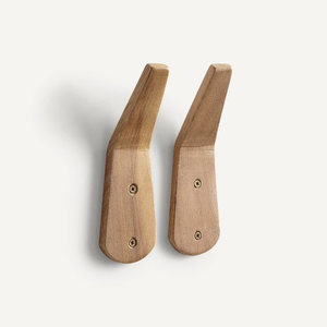 Bathroom Living Room <b>Wall</b>-Mounted Wood Coat Organizer Hook Coat Hooks <b>Wall</b> Mounted Natural Wooden Coat Hooks - Product Image 1