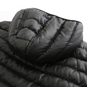 Men's <b>Winter</b> Puffer <b>Jacket</b> 100% Nylon Stand Collar with Front Logo <b>Waterproof</b> & Windproof Breathable Thick Padding - Product Image 3