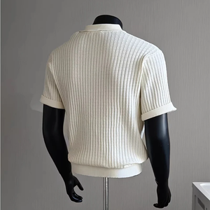 Camiseta de Hombre de Manga Regular, Cuello Redondo, Tejido Acanalado, 100% Poliéster, Formal, Transpirable, Ecológica, Antipilling, con Estampado - Product Image 3