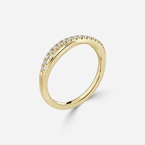 Anillo de Boda Personalizado de Oro Amarillo de 14K con Banda Cruzada y Diamante Cultivado en Laboratorio de 3CT, Fabricante OEM ODM - Product Image 4