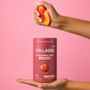 Gomitas de Colágeno Plus Ácido Hialurónico de Marca Privada OEM para Hidratación de la Piel y Apoyo a la Belleza - Product Image 1