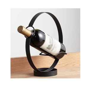 Estante para Botellas de Vino de Metal, Forma Cuadrada, Diseño Moderno y Creativo, Almacenamiento de Botellas, Estante para Vino con Marco de Metal - Product Image 5