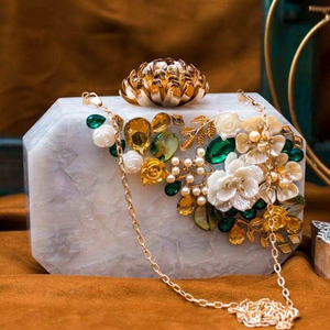 Promotion : Sac de soirée pour femme fait main avec motif floral et strass, vente en gros par MULTI CRAFT - Product Image 4