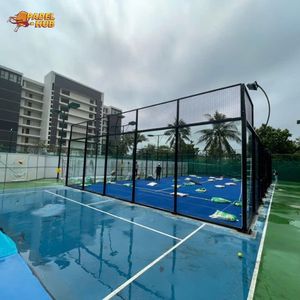 Pista de Pádel Panorámica Phuoc Thinh para Interiores y Exteriores, Cristal Templado de 12 mm, Instalación Deportiva, Venta al por Mayor Global - Product Image 4