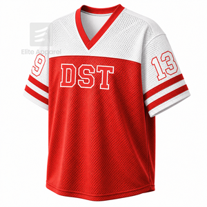 Camiseta personalizada Delta Sigma Theta Sorority con cuello en V, bloques de color, manga corta, roja y blanca, estilo casual para mujer, de malla de poliéster. - Product Image 2