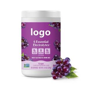 OEM/ODM <b>Electrolyte</b> <b>Powder</b> with Calcium Potassium Vitamin C Zinc Magnesium for Sports Energy Sugar Free Mixed Fruit Flavor - Product Image 1