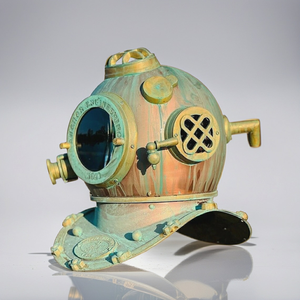 Réplica del Casco de Buceo Mark V de la Marina de los Estados Unidos, Hecho a Mano, Decoración Náutica Coleccionable Vintage para el Hogar u Oficina - Product Image 2