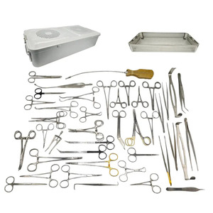 Juego de Instrumentos de Cirugía Vascular M.A. SIDDIQUE INTERNATIONAL, Estuche Aesculap de 56 Piezas, Acero Inoxidable Manual de Alta Calidad Alemana, Clase I - Product Image 1