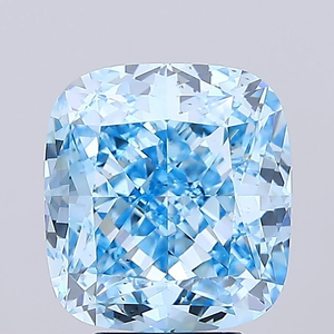 Diamante cultivado en laboratorio con corte cojín, diamante azul de fantasía, piedra suelta para la fabricación de joyas - Product Image 2