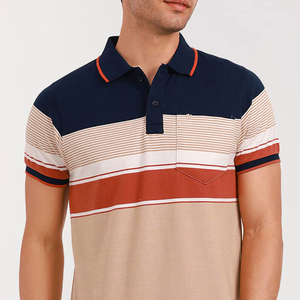 Chemise Homme Beige à Manches Courtes en Jersey Tricoté Couleur Unie Respirante Design Décontracté avec Poche Poitrine Personnalisée - Product Image 5