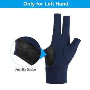 Guantes profesionales de billar para jugadores, guantes de control suave para tacos, guantes antideslizantes, ajuste cómodo, guantes de tres dedos para billar - Product Image 5