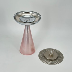 Quemador de Incienso Metálico Rosa, Porta Incienso de Resina, Difusor de Aromaterapia, Tapa de Malla de Acero Inoxidable, Decoración para el Hogar - Product Image 3