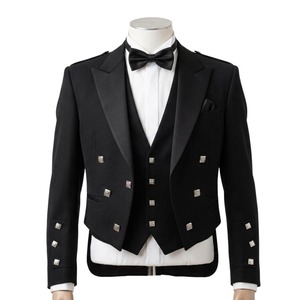Chaqueta y Chaleco Prince Charlie para Hombre Hechos con Materiales de Primera Calidad, Nueva Chaqueta Prince Charlie Escocesa Personalizada para Hombre - Product Image 1